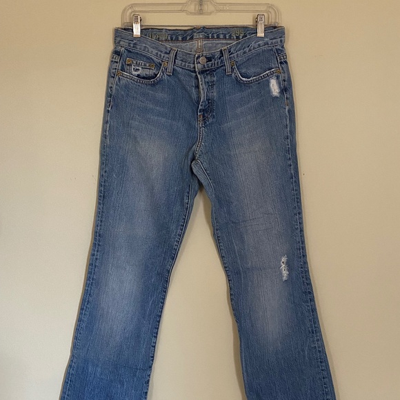 Made in USA Vintage Y2K J Crew BOYJEAN low rise Denim - Picture 1 of 5